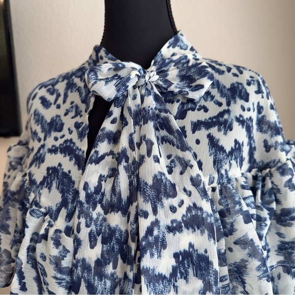 ELOQUII Elements - Women's Plus Size 19- Tie Neck Fit and Flare Dress - NWOT - Picture 7 of 9